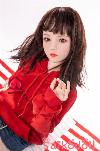 Yuna 130cm A-Cup MOMODOLL #019 Cute Daughter Love Doll Silicone