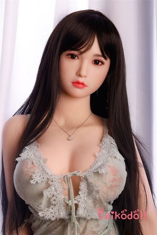 Haruko 158cm G-cup Silicone head+TPE body long-haired Mature sex doll silicone