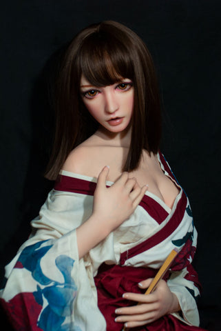 “Kanon Fujii” 165cm neat and clean kimono BJD sex doll silicone ElsaBabe