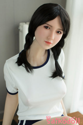 Yui 159cm C-Cup Women's College Student Love Doll DLDOLL Silicone Head (Wig Version)