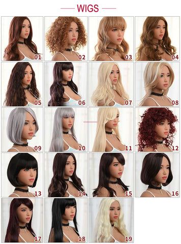 sex doll silicone HR&6YEDOLL wig/wig